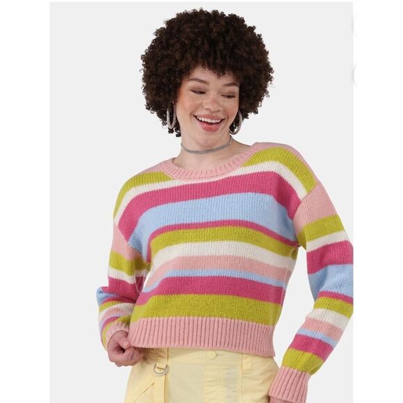Fashion Midweight Colorful Cozy Sweater Size M - Picture 4 of 6